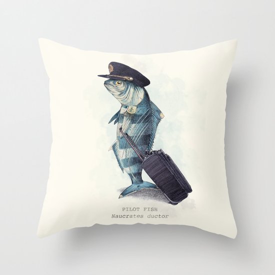 The Pilot Throw Pillow