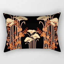 art nouveau floral Rectangular Pillow