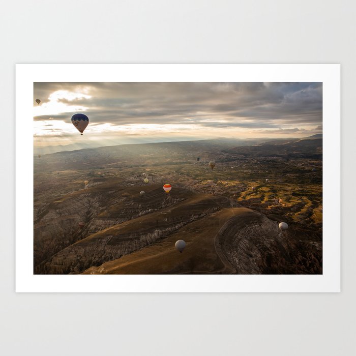 Cappadocia Hot Air Balloons II Art Print