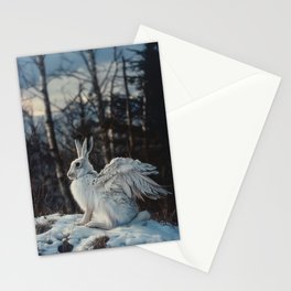 Snöskvader i skogen Stationery Cards