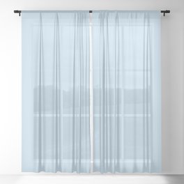 Arctic Blue Sheer Curtain