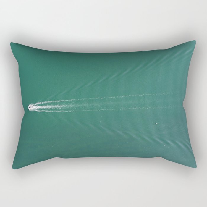 The ripples you leave in your wake Rectangular Pillow