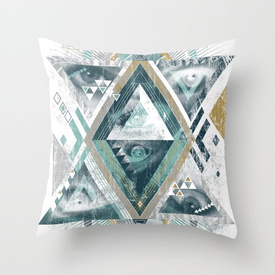 Eyesosceles Throw Pillow