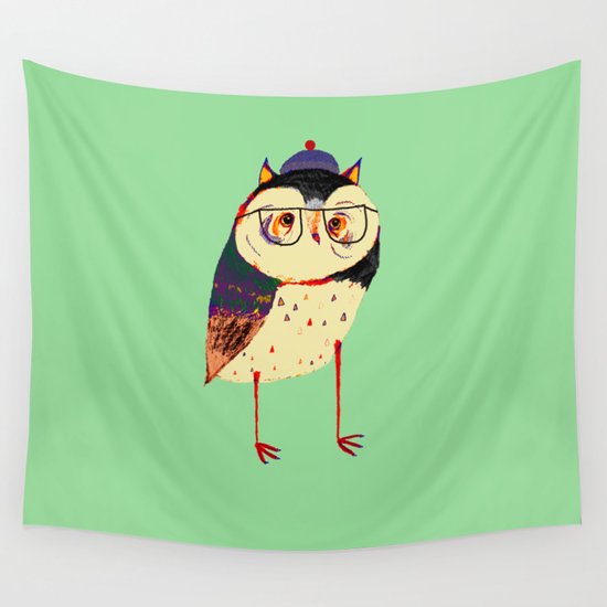 Owl Cutey. Wall Tapestry