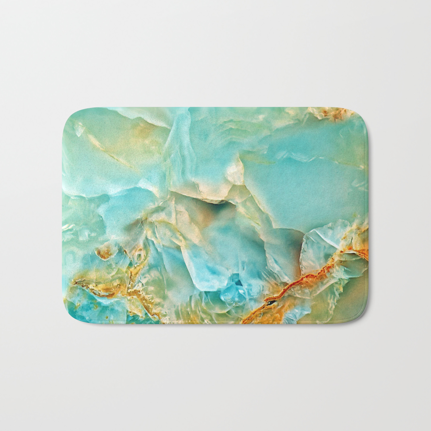 orange bath mat