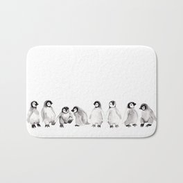 Emperor Penguin Chick Line Bath Mat