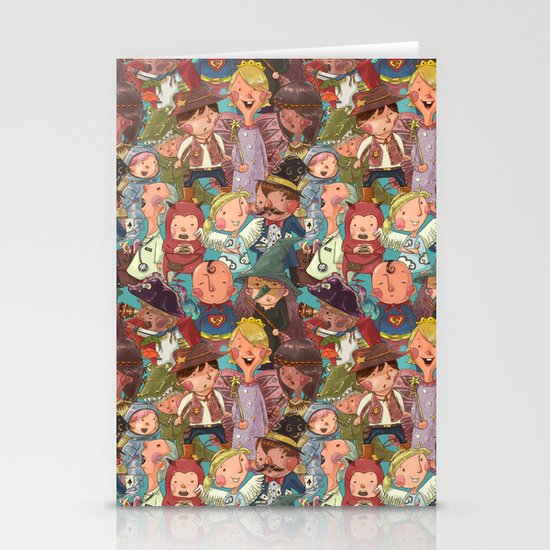 Children in Costume Stationery Cards