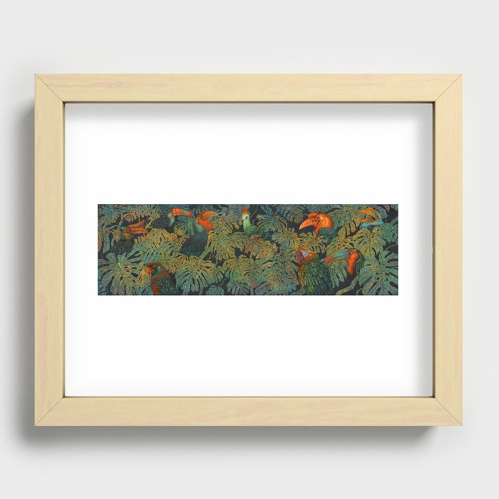 Banana Birds Recessed Framed Print