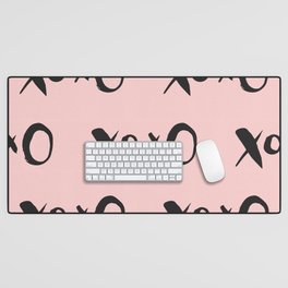 Kisses XOXO Millennial Pink Desk Mat