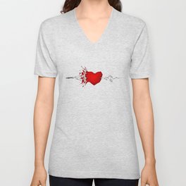 HeartShot V Neck T Shirt