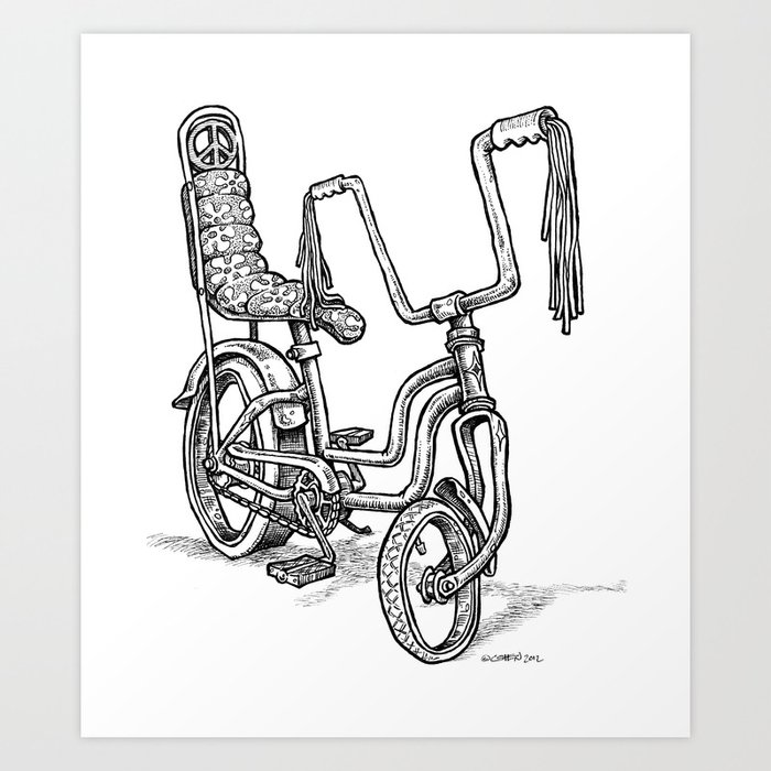 Slicks R 4 Chicks Girls Mod Stingray Muscle Bike Cartoon Retro