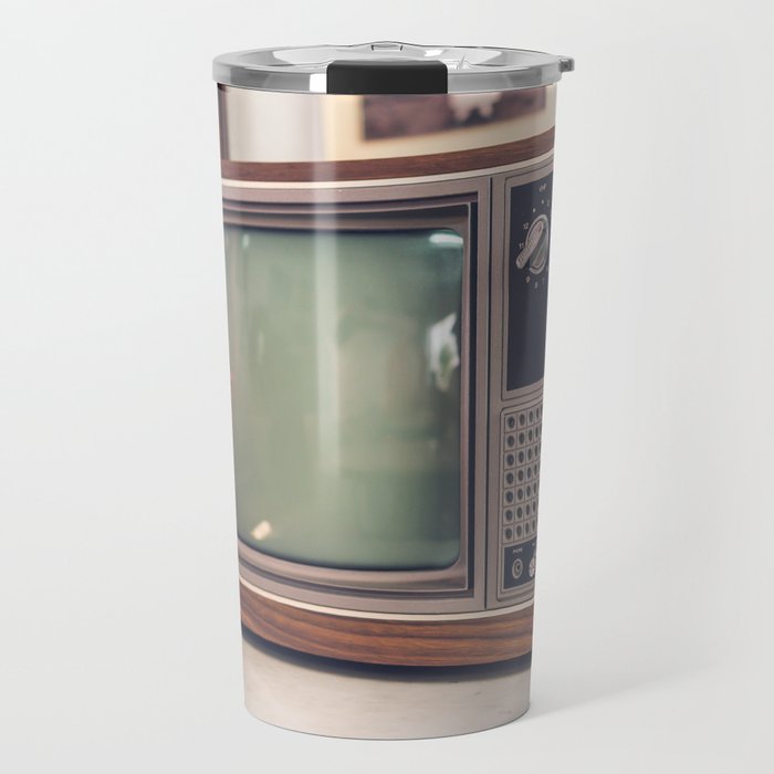 Old and antique television - selective focus point Travel Mug