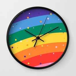 Rainbow Pride Aesthetic Wall Clock