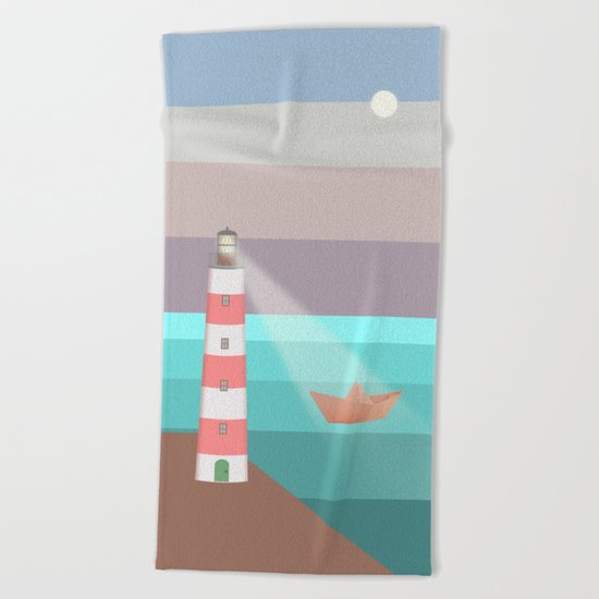 YOU ARE NOT ALONE (Origami) Beach Towel