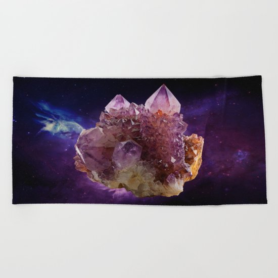 Crystal Planet Beach Towel