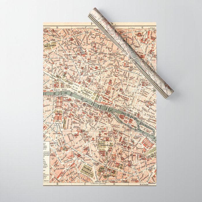 Paris store wrapping paper