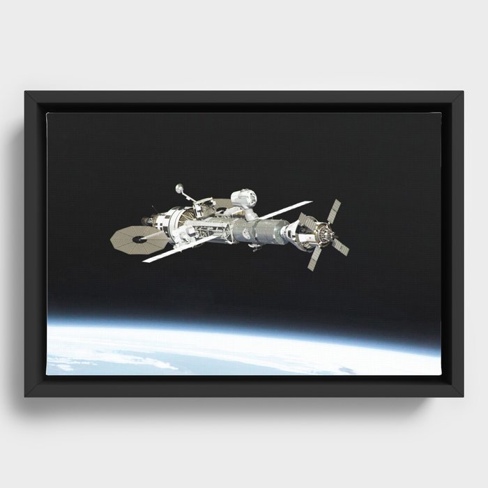 Aquila in orbit Framed Canvas