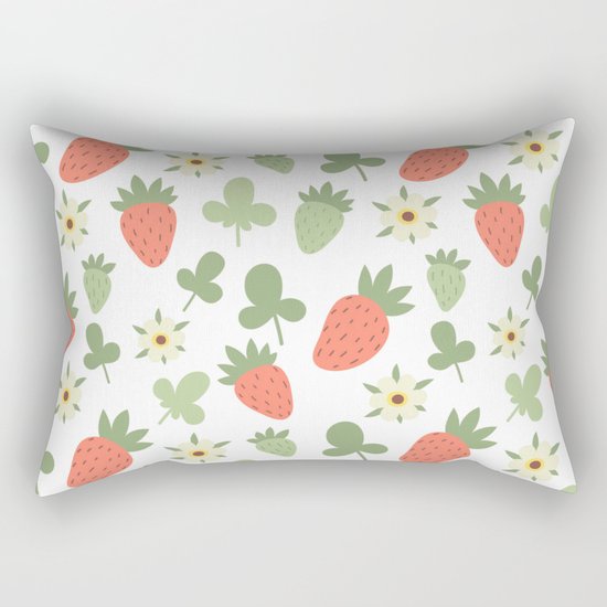 Stawberry Pattern Rectangular Pillow