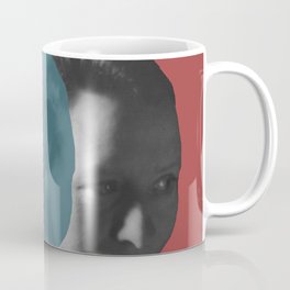 Edna St. Vincent Millay Portrait - red and blue Coffee Mug