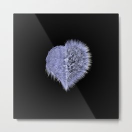 Dark Heart Metal Print | Abstract, Digital, Love, 3Dheart, 3D, Darkheart, Graphicdesign, Illustration, Heart, Messyheart 