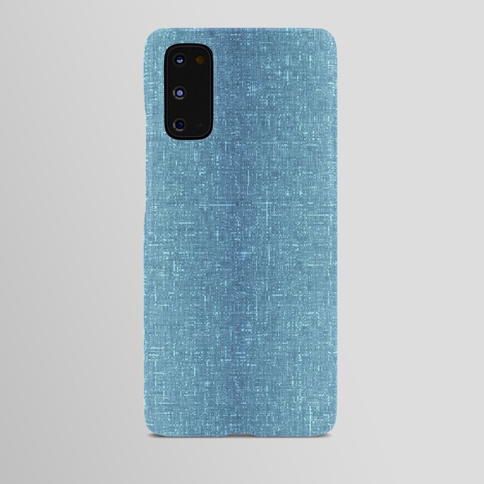 blue architectural glass texture look Android Case