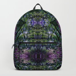 Pleasure of the Pathless Woods collage Backpack