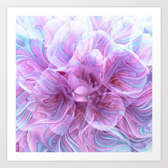 Fractal Flower 3 Art Print