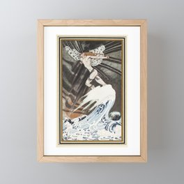 East of the Sun and West of the Moon, illustrated by Kay Nielsen Devil Angel Man On White Wave Framed Mini Art Print