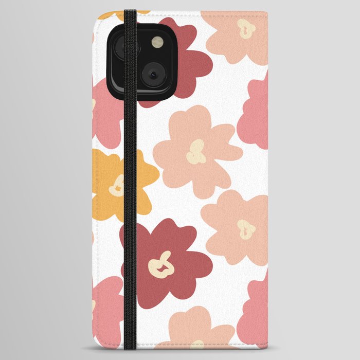  Sunny Summer Matisse Retro Flowers iPhone Wallet Case