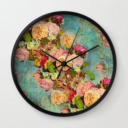 ROSES SO ROMANTIC Wall Clock