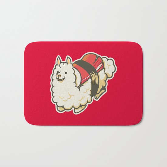 Alpaca Sushi Niguiri III Bath Mat