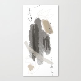 Allegra - Minimal, Modern - Contemporary Abstract Painting Canvas Print
