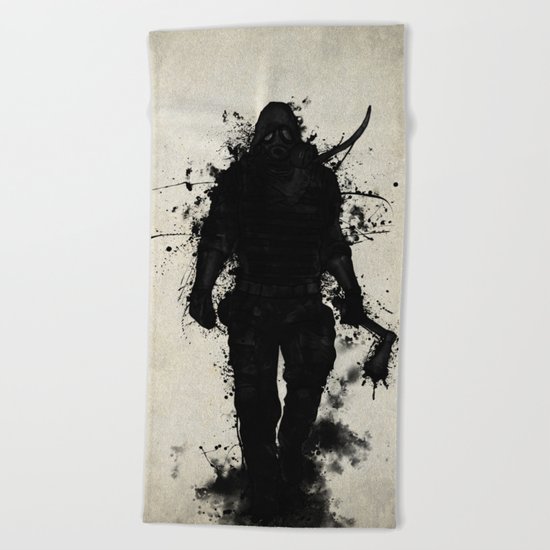 Apocalypse Hunter Beach Towel