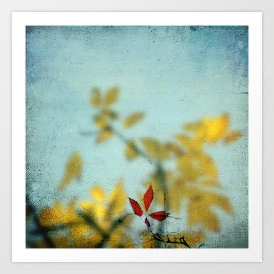 When Red meets Yellow Art Print
