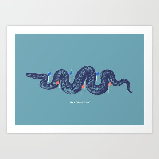 King of Slalom Art Print