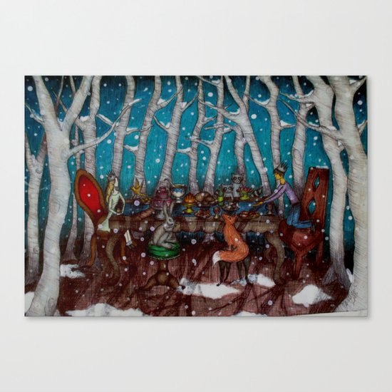 The Winter Feast Canvas Print