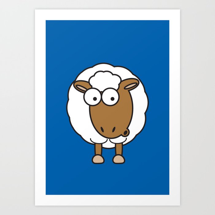Ooh Zoo – farm-series, Sheep Art Print