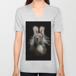 Spiked Red Squirrel V Neck T Shirt