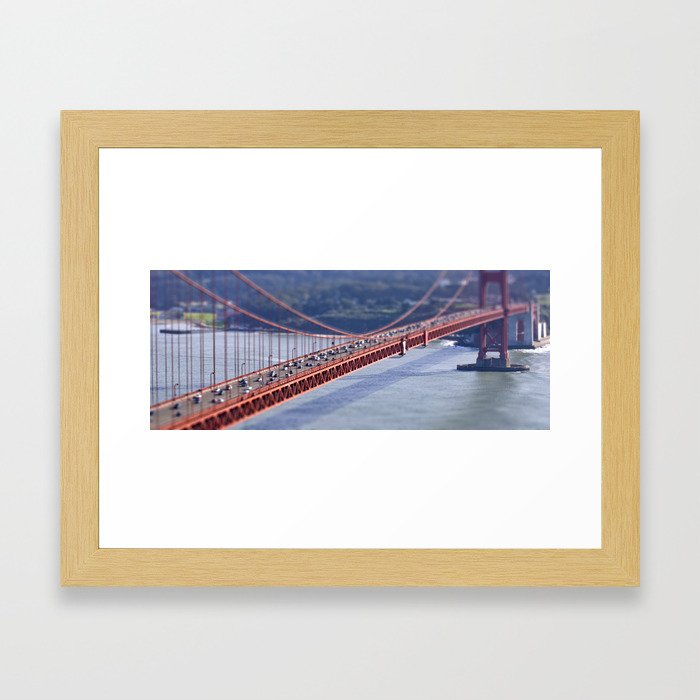 Golden Gate Tilt-shift Framed Art Print