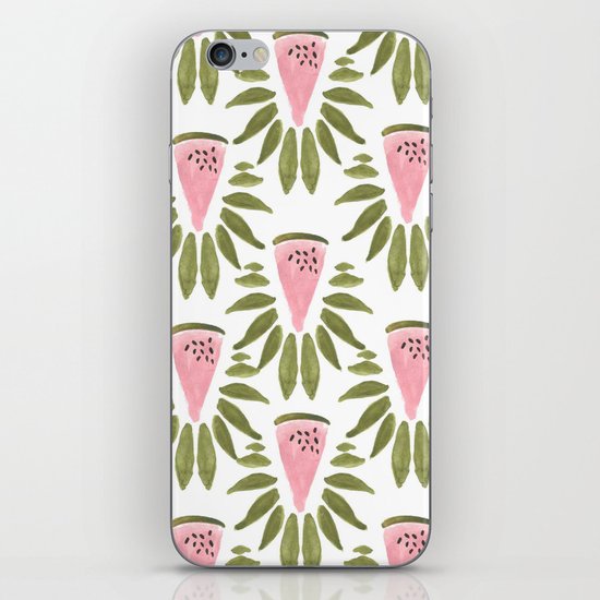 Watermelon and Leaves iPhone & iPod Skin