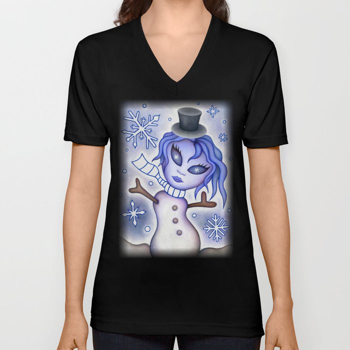 Trina: Snow Elemental V Neck T Shirt