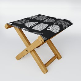 Pineapples (Dark/Sliced) Folding Stool