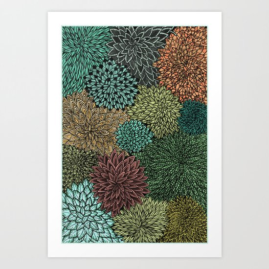 Ink Pattern No.4 Art Print