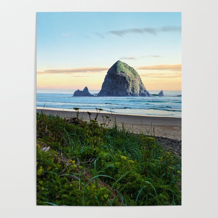 Haystack Rock Surreal Views | Travel Photography and Collage #2 Poster