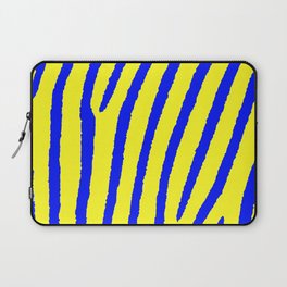 Zebra Print (Yellow & Blue) Laptop Sleeve