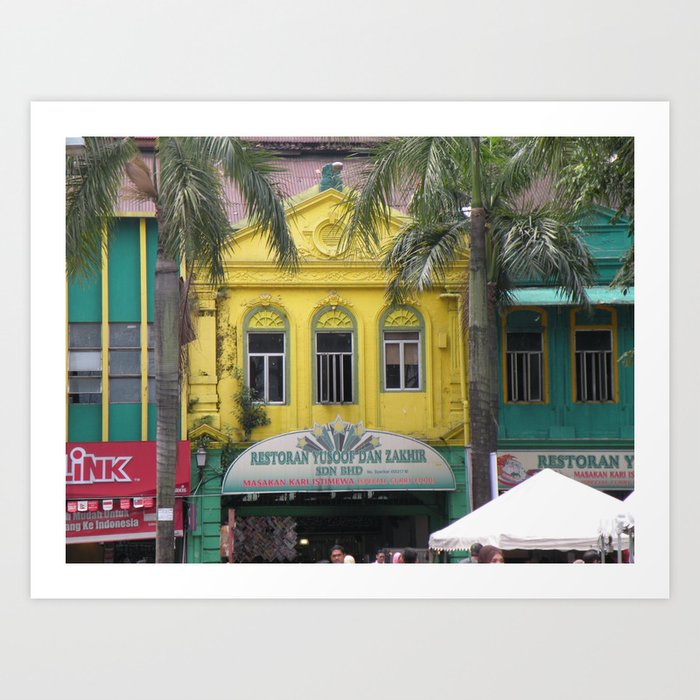 Chinese shop house, Malaysia Art Print