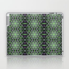 Liquid Light Series 53 ~ Green & Purple Abstract Fractal Pattern Laptop Skin