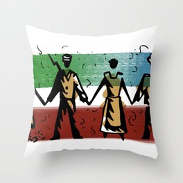 Africans 2 America Throw Pillow