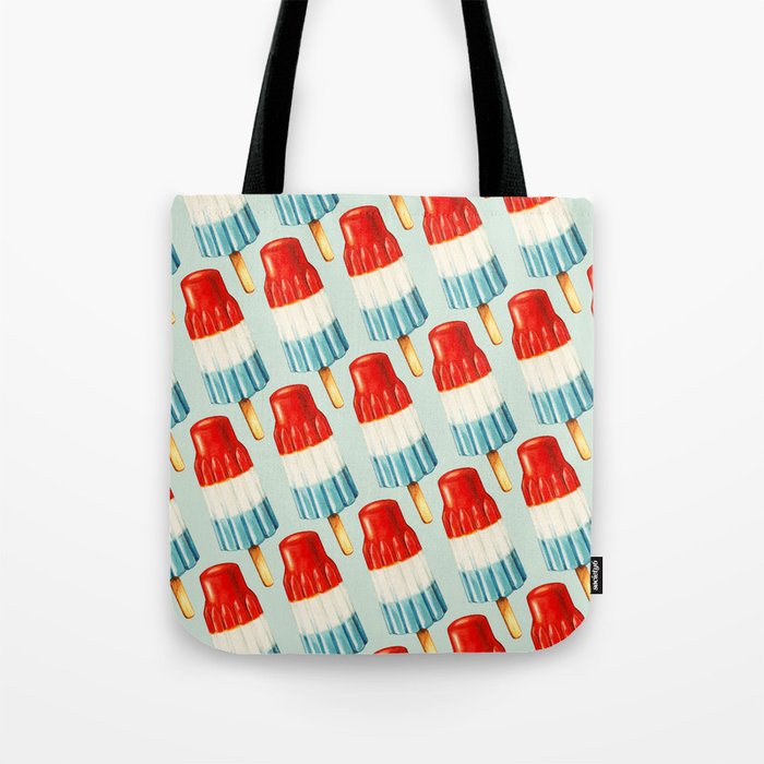 USA 4th of July Popsicle Pattern Tote Bag