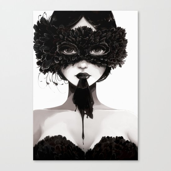 La veuve affamee Canvas Print